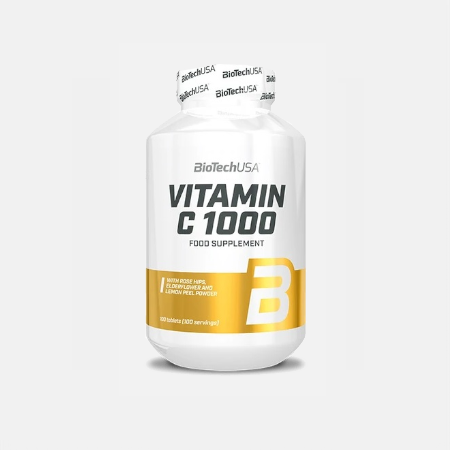 Vitamina C 1000 Bioflavonoides – 100 tabletas – Biotech USA