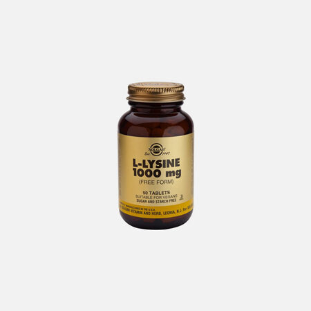 L-Lisina 1000 mg – 50 tabletas – Solgar