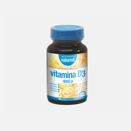 Naturmil Vitamina D3 (4.000UI) – 60 cápsulas – DietMed