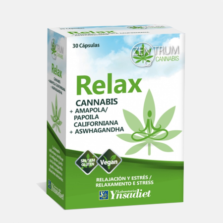 Relax Cannabis – 30 cápsulas – Ynsadiet