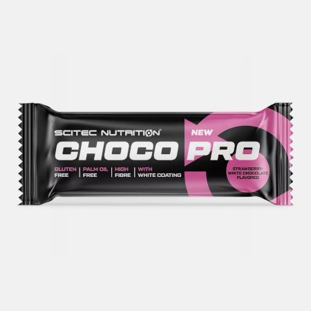 Choco Pro Bar Strawberry White Chocolate – 20x50g – Scitec Nutrition