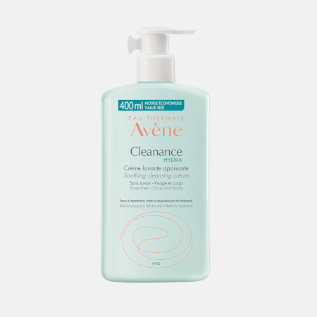 Cleanance HYDRA Crema Limpiadora Calmante – 400 ml – Avène
