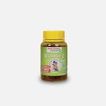 Super Teddy Bear Vitamin C Bio – 48 gomas – Nat & Form Junior