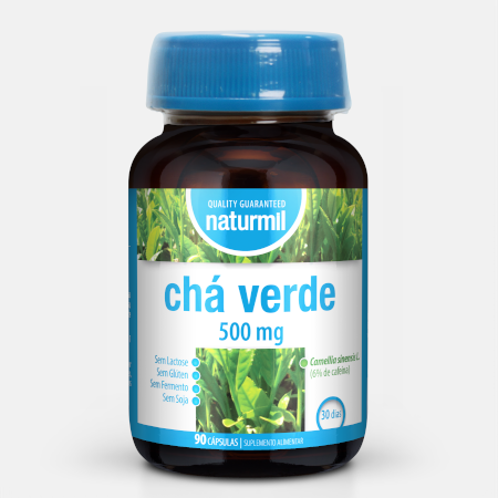 Té Verde 500 mg – 90 cápsulas – Naturmil