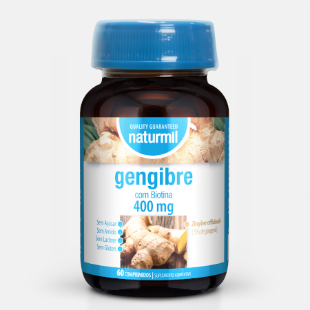 Jengibre 400 mg – 60 comprimidos – Naturmil