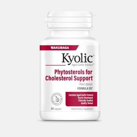 Phytosterols Cholesterol Support Fórmula 107 – 80 cápsulas – Kyolic