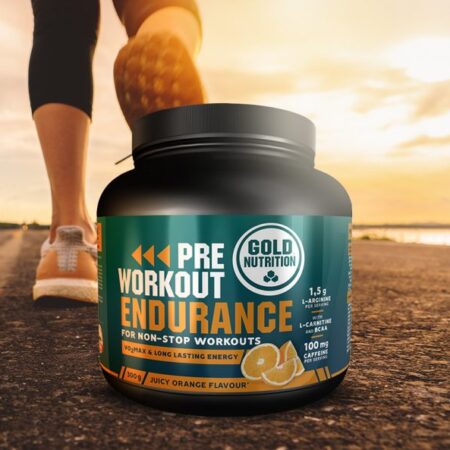Pre Workout Endurance Naranja – 300g – Gold Nutrition