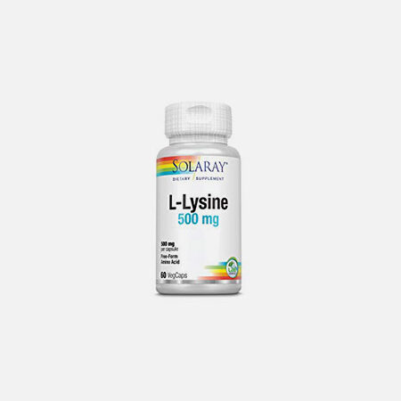 L-Lisina 500 mg – 60 cápsulas – Solaray