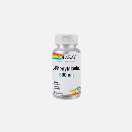 L-fenilalanina 500 mg – 60 cápsulas – Solaray