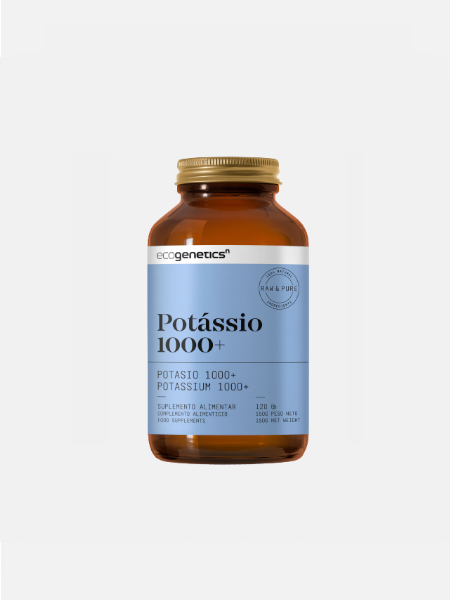 Potasio 1000+ – 120 cápsulas – EcoGenetics – Nutribio
