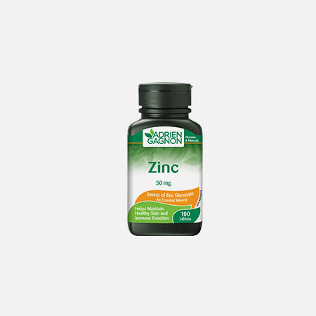 Zinco 50 mg – 100 tabletas – Adrien Gagnon