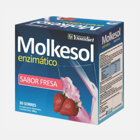 Molkesol enzimático Fresa – 30 sobres – Ynsadiet