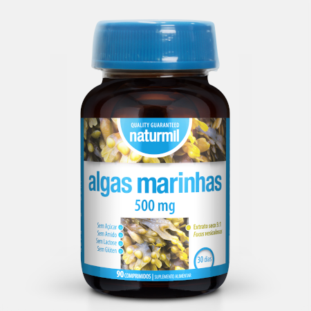 Algas Marinas 500mg – 90 comprimidos – Naturmil