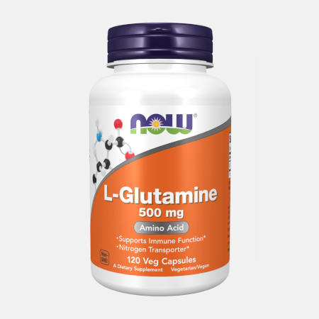 L-Glutamine 500 mg – 120 cápsulas – Now