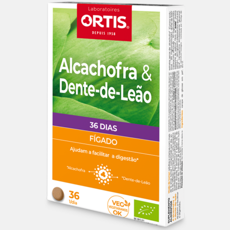 Alcachofa & Diente de León – 36 comprimidos – Ortis