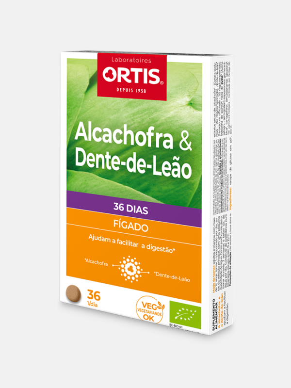 Alcachofa & Diente de León - 36 comprimidos - Ortis
