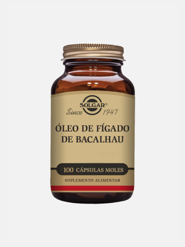 Aceite de Hígado de Bacalao - 100 cápsulas - Solgar