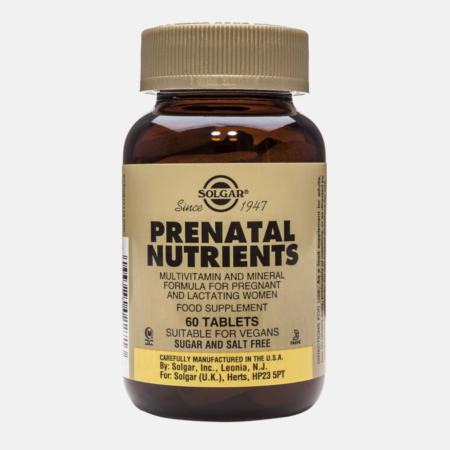 Prenatal Nutrients – 60 comprimidos – Solgar