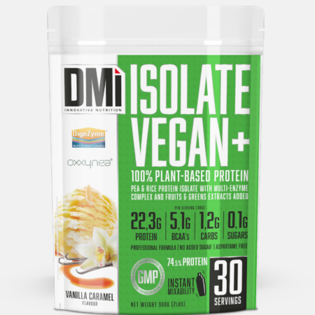 ISOLATE VEGAN+ (With Oxxynea® + DigeZyme®) Vanilla Caramel – 900g – DMI Nutrition