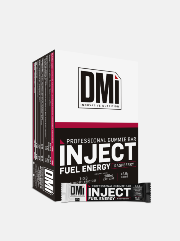 INYECT FUEL ENERGY GUMMIE Frambuesa - 10 x 60g - DMI Nutrition