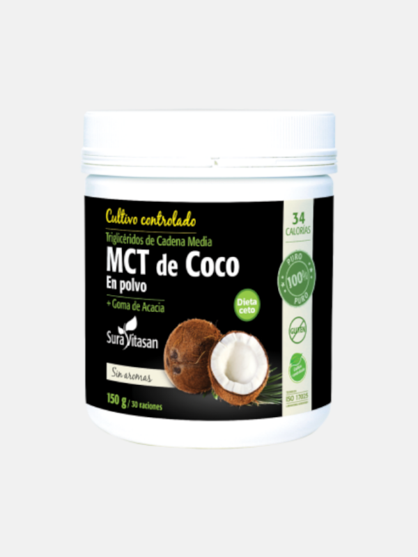 MCT de Coco en Polvo - 150 g - Sura Vitasan