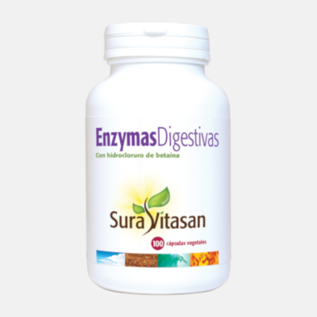 Enzymas digestivas – 100 cápsulas – Sura Vitasan