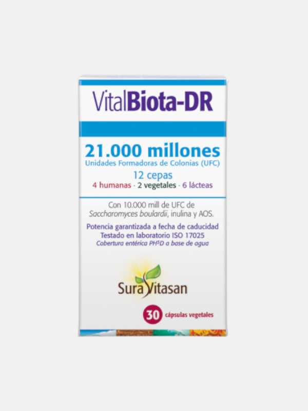 Vital Biota-DR - 30 cápsulas - Sura Vitasan