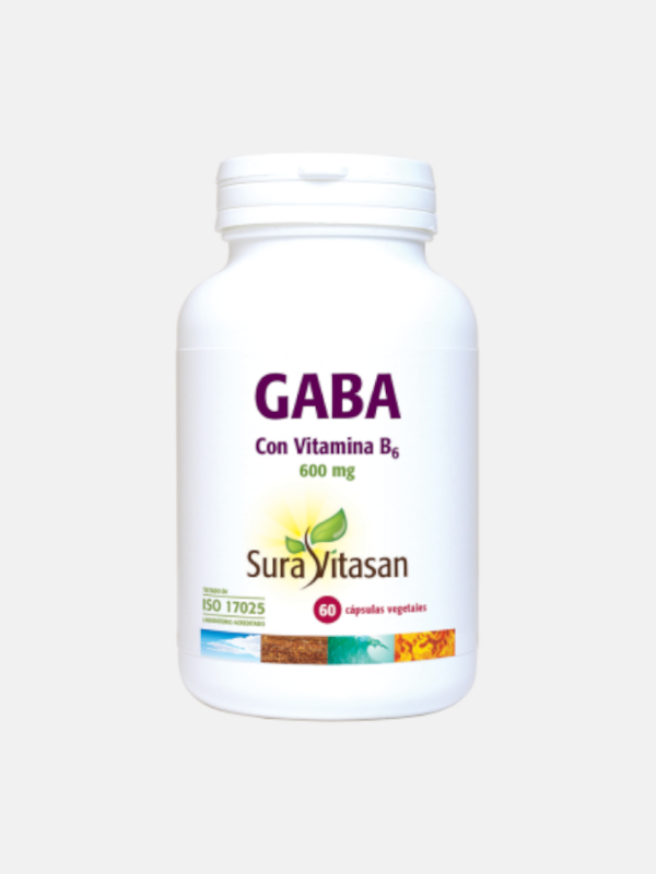 GABA 600 mg - 60 cápsulas - Sura Vitasan