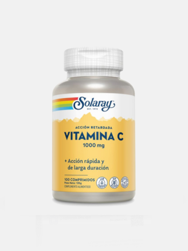 Vitamina C 1000 mg - 100 comprimidos - Solaray