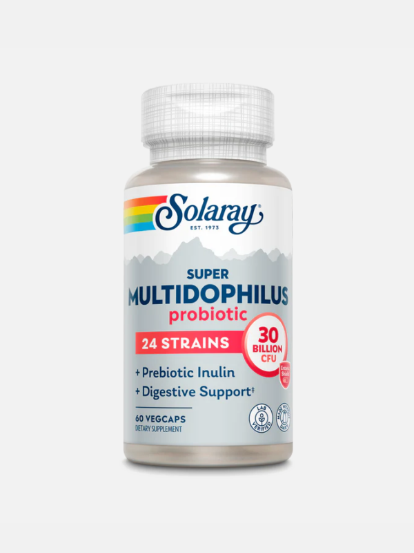 Super Multidophilus 24 Strain Probiotic - 60 Vegcaps - Solaray