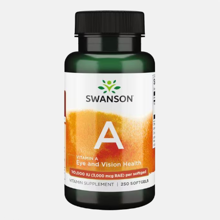 Vitamina A 10000 UI – 250 cápsulas – Swanson
