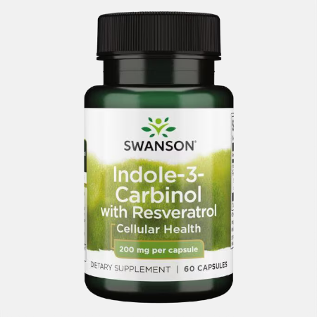 Indole-3-Carbinol with Resveratrol – 60 cápsulas – Swanson