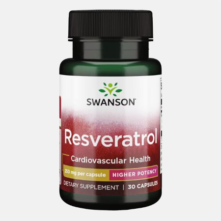 Resveratrol 250 mg – 30 cápsulas – Swanson