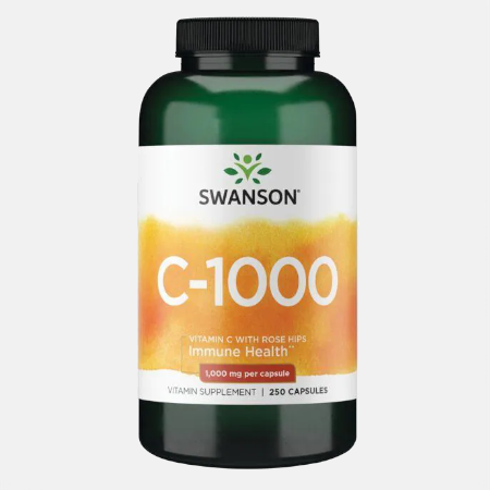 Vitamin C 1000 with Rose Hips – 90 cápsulas – Swanson