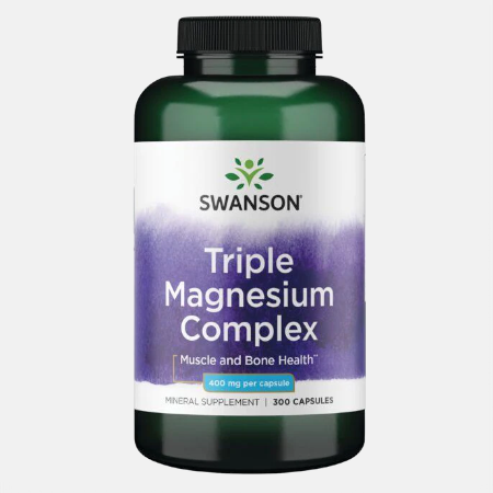 Triple Magnesium Complex 400 mg – 300 cápsulas – Swanson