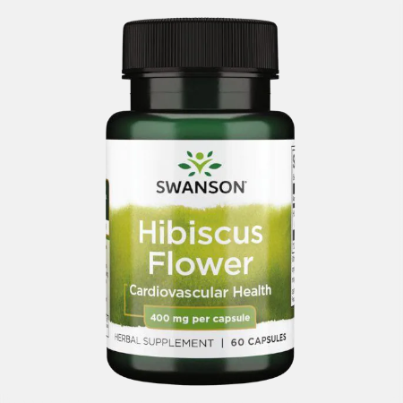 Hibiscus Flower 400 mg – 60 cápsulas – Swanson