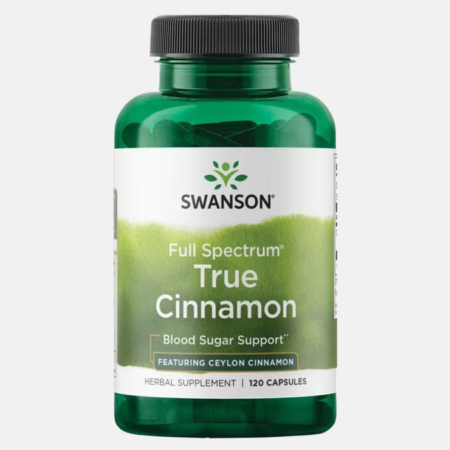 True Cinnamon Full Spectrum – 120 cápsulas – Swanson