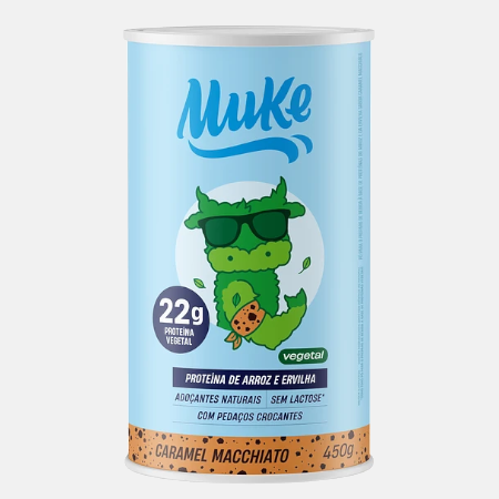 Muke Proteína Vegetal Caramel Macchiato – 450g – +Mu