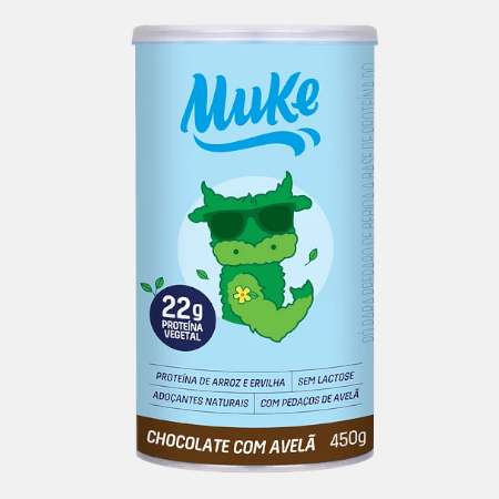 Muke Proteína Vegetal Chocolate Avellana – 450g – +Mu