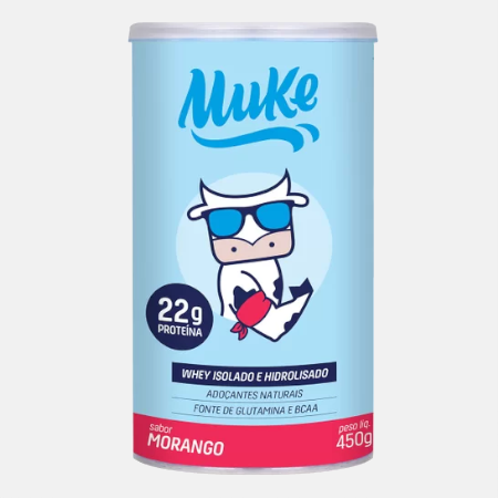 Muke Proteina Whey Aislada Fresa – 450g – +Mu