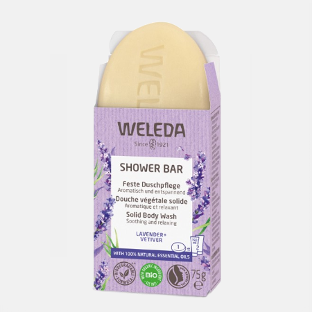 Jabón de ducha sólido Relajante Lavanda – 75g – Weleda