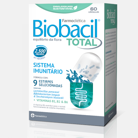 Biobacil Total – 60 cápsulas – Farmodietica