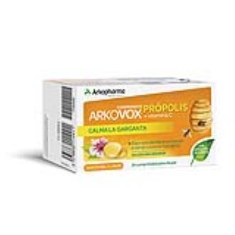 ARKOVOX Própolis+Vit C – Mel/Limão – 24 comprimidos – Arkopharma