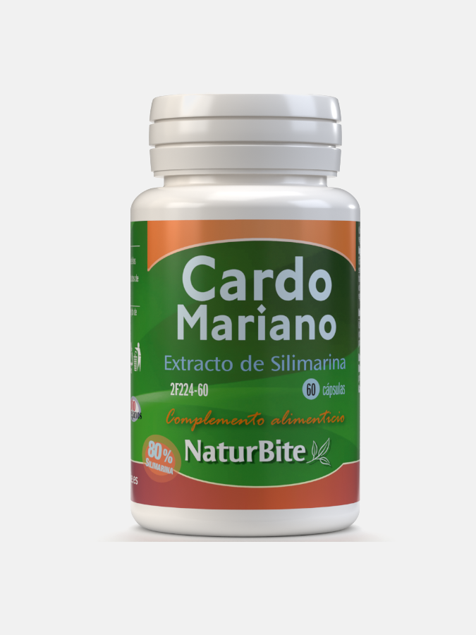 Extracto de Silimarina (Cardo Mariano) – 60 cápsulas – NaturBite – Nutribio