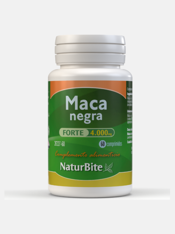 Maca Negra Forte 4000mg - 60 comprimidos - NaturBite