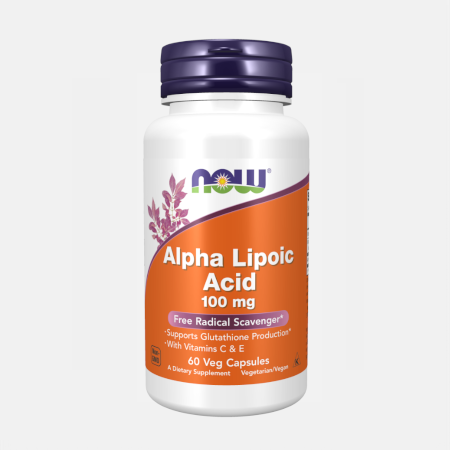 Alpha Lipoic Acid 100mg – 60 cápsulas – Now