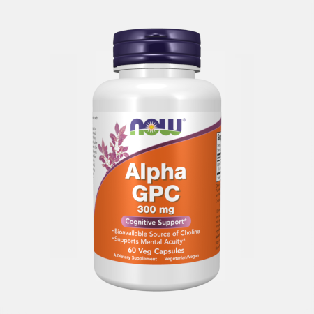Alpha GPC 300mg – 60 cápsulas – Now