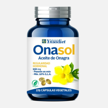Onasol Aceite de Onagra Vegan – 275 cápsulas – Ynsadiet