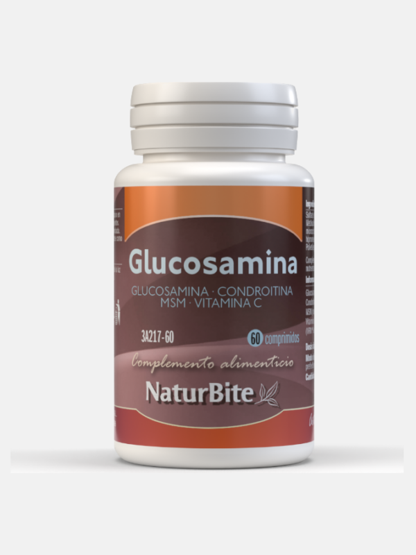 Glucosamina Condroitina MSM Vit C - 60 comprimidos - NaturBite
