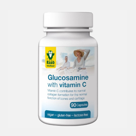 Glucosamina con vitamina C – 90 cápsulas – RAAB VITALFOOD
